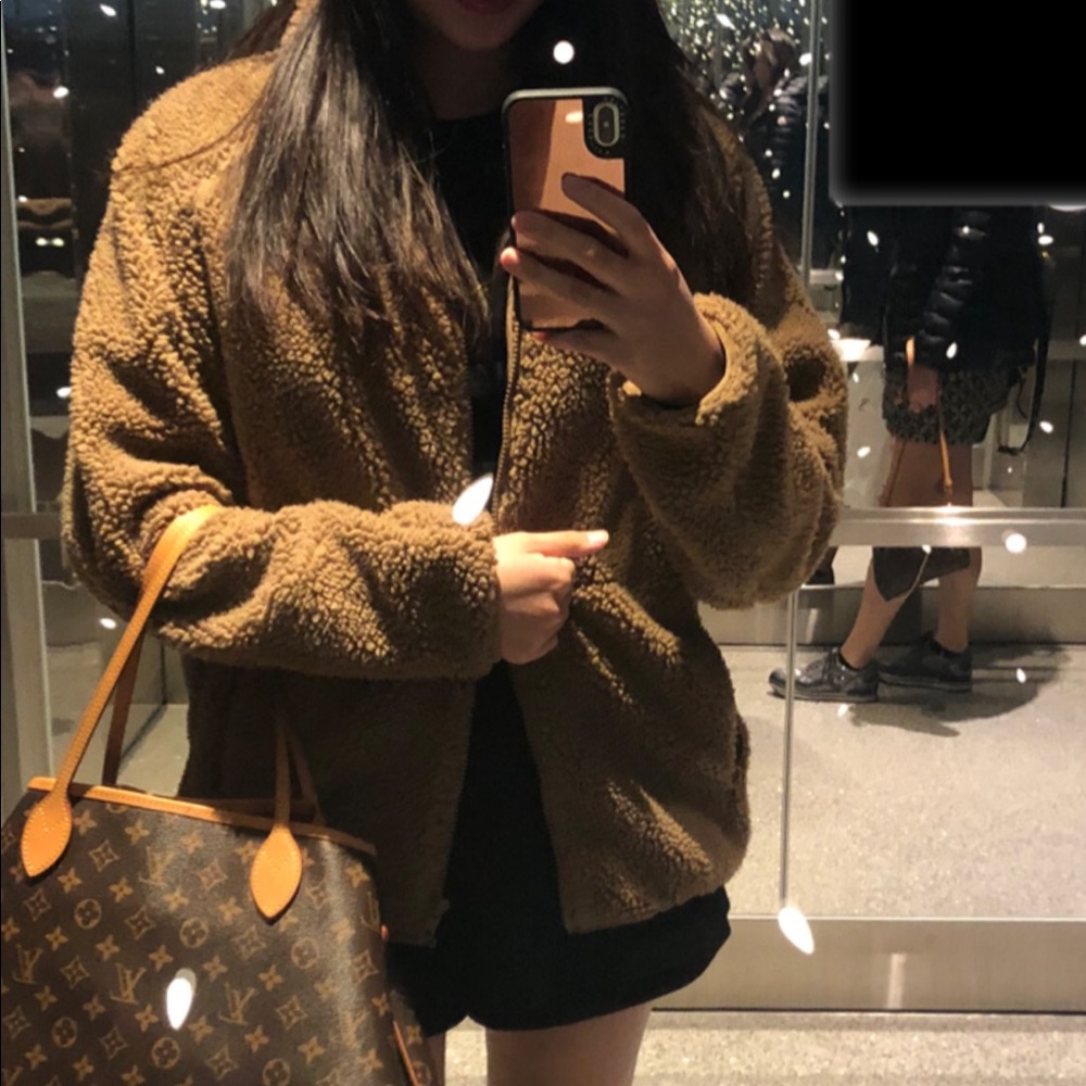 Brandy Melville John Galt Teddy Bear Jacket